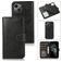 Mobigear Wallet Housse iPhone 15 Plus Etui avec Coque Détachable Porte-Monnaie - Noir