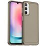 Mobigear Crystal Coque Samsung Galaxy A24 Coque arrière Rigide Anti-Chocs - Gris