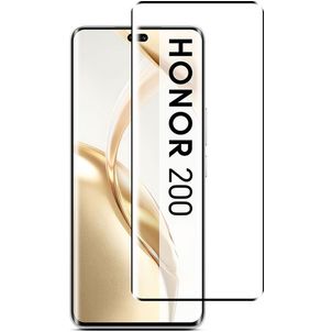 Mobigear Premium HONOR 200 Verre trempé Protection d'écran - Compatible Coque - Noir