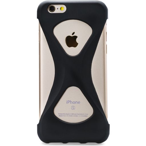 Xccess Grip Coque iPhone 6s Coque arrière en Silicone - Noir