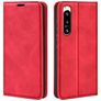 Mobigear Retro Slim Housse Sony Xperia 5 IV Etui Porte-Monnaie - Rouge