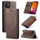 Caseme 013 Housse iPhone 11 Etui Porte-Monnaie - Marron