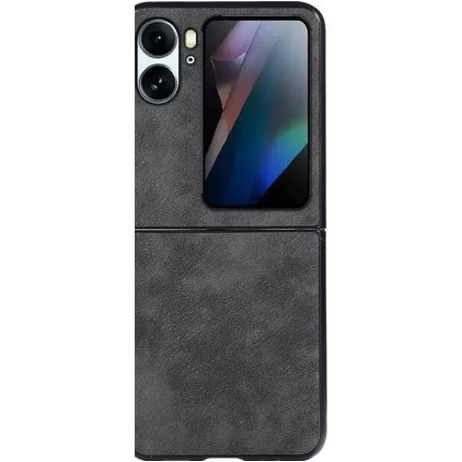 Mobigear Excellent Coque OPPO Find N2 Flip Coque arrière Rigide - Noir
