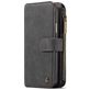 Caseme 007 Housse iPhone XS Etui avec Coque Détachable Porte-Monnaie - Noir