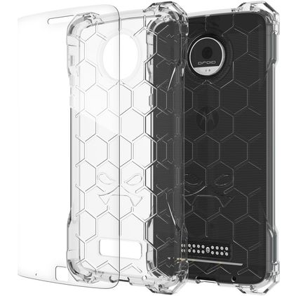 Ghostek Covert Coque Transparente Motorola Moto Z Coque arrière Rigide Anti-Chocs - Transparent