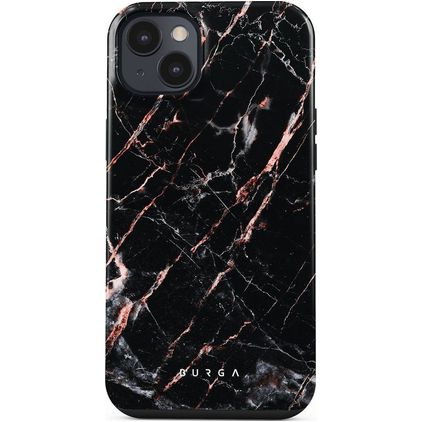 Burga Tough iPhone 14 Plastique rigide Coque arrière Antichoc - Rose Gold Marble