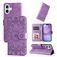 Mobigear Sunflower Housse iPhone 17 Etui Porte-Monnaie - Violet