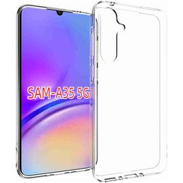 Mobigear Basics Coque Transparente Samsung Galaxy A35 Coque arrière en TPU Souple - Transparent