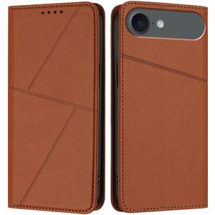Mobigear Frosted Flip iPhone Air Étui Portefeuille - Marron