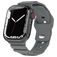 Mobigear Sport Armor Bracelet Silicone Apple Watch Fermeture à clou et passant - 42/41/40/38 mm - Gris