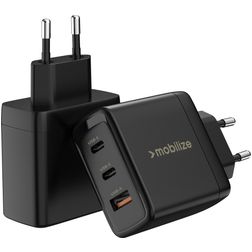 Mobilize - Triple USB / USB-C Chargeur Power Delivery 65W - Noir