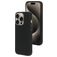 Mobiparts Coque iPhone 15 Pro Coque arrière en Silicone - Noir