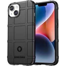Mobigear Rugged Shield Coque iPhone 15 Plus Coque arrière en TPU Souple Anti-Chocs - Noir