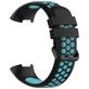Mobigear Sport Plus Buckle Bracelet Silicone Fitbit Charge 3 Fermeture boucle ardillon - Noir / Turquoise