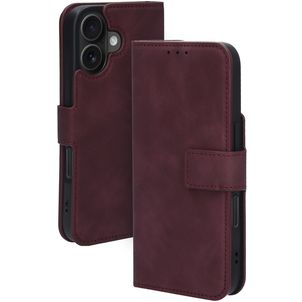 Mobiparts Classic Wallet MagSafe Housse iPhone 16 MagSafe Etui Porte-Monnaie - Velvet Red