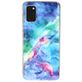 Mobigear Marble Coque Samsung Galaxy A41 Coque arrière en TPU Souple - Bleu