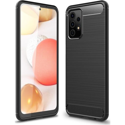 Mobigear Brushed Slim Coque Samsung Galaxy A52s 5G Coque arrière en TPU Souple - Noir