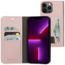 Mobiparts Classic Wallet Housse iPhone 13 Pro Max Etui Porte-Monnaie - Rose