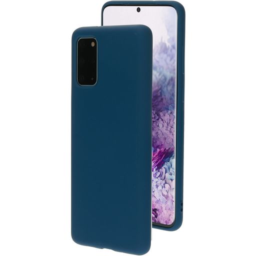 Mobiparts Coque Samsung Galaxy S20 Plus Coque arrière en Silicone - Blueberry Blue