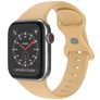 Mobigear Sport Dual Bracelet Silicone Apple Watch Fermeture à clou et passant - 42/41/40/38 mm - Beige