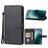 Mobigear Wallet Housse HTC U23 Pro Etui Porte-Monnaie - Noir