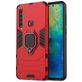 Mobigear Armor Ring Coque Samsung Galaxy A9 (2018) Coque arrière Rigide Anti-Chocs avec Anneau-Support - Rouge