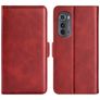 Mobigear Slim Magnet Housse Motorola Edge (2022) Etui Porte-Monnaie - Rouge