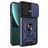 Mobigear Armor Ring Cam Slide Coque Motorola Edge 40 Neo Coque arrière Rigide Anti-Chocs avec Anneau-Support et Protecteur Lentilles - Bleu
