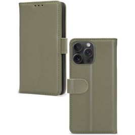 Mobilize Premium Gelly Wallet Housse iPhone 15 Pro Max Etui Porte-Monnaie - Vert