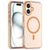 Mobigear Shockproof Coque iPhone 16 MagSafe Coque arrière en TPU Souple - Orange