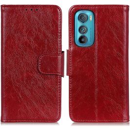 Mobigear Classy Housse Motorola Edge 30 Etui Porte-Monnaie - Rouge