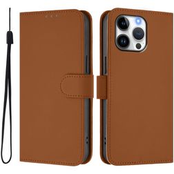 Mobigear Urban Wallet Housse iPhone 16 Pro Max Etui Porte-Monnaie - Marron