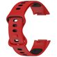 Mobigear Sport Dual Bracelet Silicone Fitbit Charge 5 Fermeture à clou et passant - Noir / Rouge