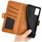 Mobigear Slim Magnet Housse OPPO A96 Etui Porte-Monnaie - Cognac