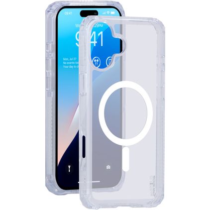 SoSkild Defend Coque Transparente iPhone 16 MagSafe Coque arrière Rigide - Transparent