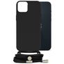 Mobilize Lanyard Gelly iPhone 14 Plus Coque avec cordon en TPU Souple - Noir