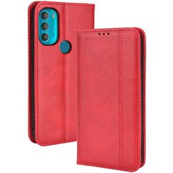 Mobigear Sensation Housse Motorola Moto G71 5G Etui Porte-Monnaie - Rouge