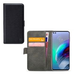 Mobilize Classic Gelly Wallet Housse Motorola Moto G100 Etui Porte-Monnaie - Noir
