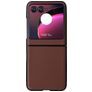 Mobigear Excellent Coque Motorola Razr 40 Ultra Coque arrière Rigide - Marron