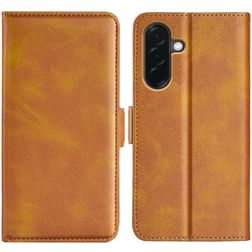 Mobigear Slim Magnet Housse Samsung Galaxy A57 Etui Porte-Monnaie - Cognac