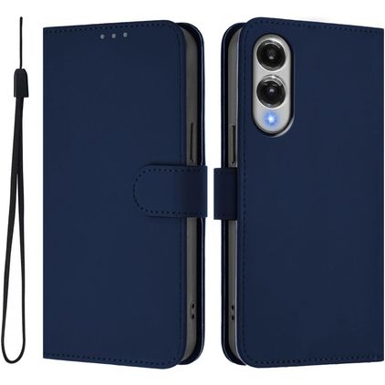 Mobigear Urban Wallet Housse Samsung Galaxy S25 Edge Etui Porte-Monnaie - Bleu Marin