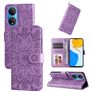 Mobigear Sunflower Housse HONOR X7 Etui Porte-Monnaie - Violet