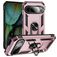 Mobigear Armor Ring Coque Google Pixel 9 Coque arrière Rigide Anti-Chocs avec Anneau-Support - Rose doré