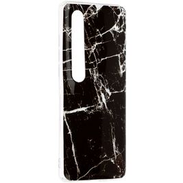 Mobigear Marble Coque Xiaomi Mi 10 Coque arrière en TPU Souple - Noir