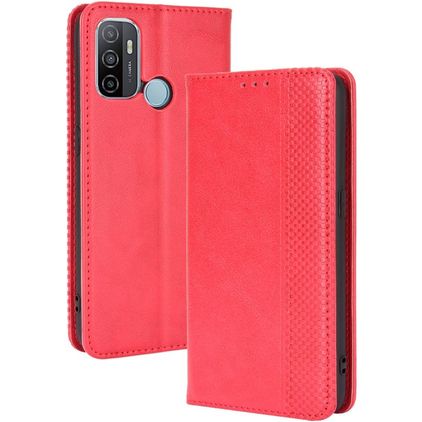 Mobigear Sensation Housse OPPO A53s Etui Porte-Monnaie - Rouge