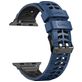 Mobigear Aero Armor Bracelet Silicone Apple Watch Fermeture boucle ardillon - 42/41/40/38 mm - Noir / Bleu Marin