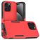 Mobigear Heavy Armor Coque iPhone 16 Pro Max Coque arrière Rigide Anti-Chocs - Rouge