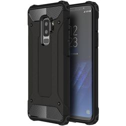 Mobigear Outdoor Coque Samsung Galaxy S9 Plus Coque arrière Rigide Anti-Chocs - Noir