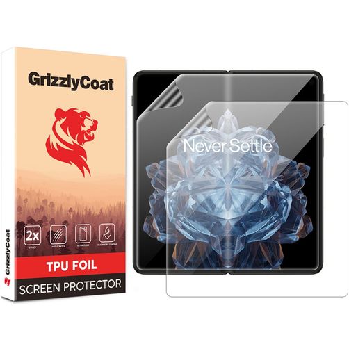 GrizzlyCoat OnePlus Open Hydrogel TPU Protection d'écran - Compatible Coque (Lot de 2)