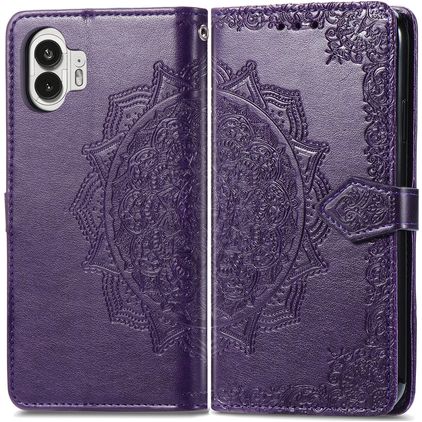 Mobigear Mandala Nothing Phone (2) Étui Portefeuille - Violet
